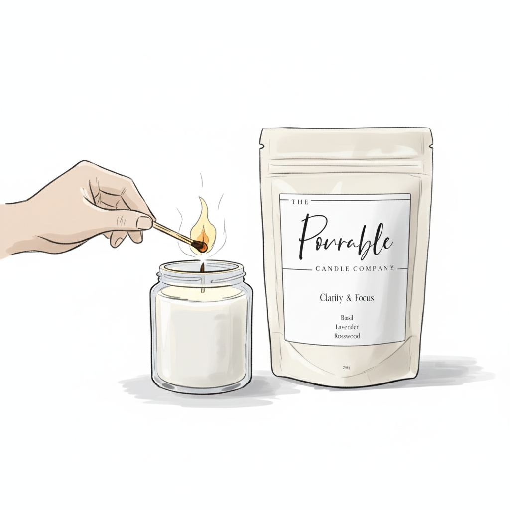 Step 3: Light and enjoy your candle